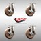 Service Caster 5 Inch 316SS High Temp Glass Filled Nylon Swivel Top Plate Caster Set with Brake SCC-SS31620S514-GFNSHT-TLB-4 - alternate 3